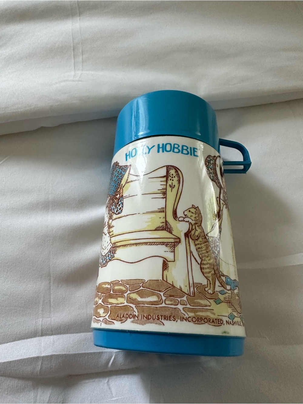 Aladdin Industries Blue Vintage 'Holly Hobbie' Insulated Mug